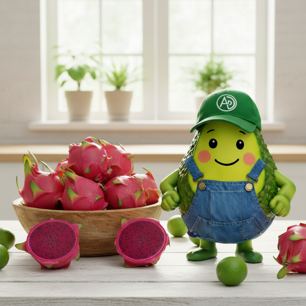 Kırmızı Ejder Meyvesi - 3D Maskot